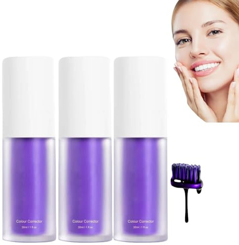 Dentifricio sbiancante potenziato Il dentifricio sbiancante viola rimuove le macchie dai denti e rinfresca l'alito