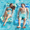 Alintor Materassino Mare XL, 2 Pezzi Amaca Gonfiabile Galleggiante, 4 IN 1 Materassino Gonfiabile Mare, Materassino Piscina, Accessori Piscina Gonfiabile Adulti Bambini, Gonfiabili per Piscina Mare