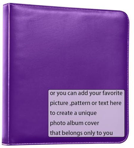 Indigo Fotoalben, einfarbig, einfarbig, personalisierbar, selbstklebend, für Bilder aller Größen, 10 x 17 cm