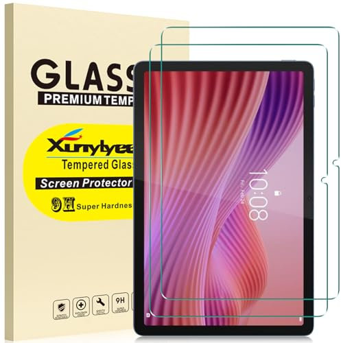 XunyLyee 2 Piezas, Protector Pantalla para Lenovo Tab 10.1 Pulgadas 2025 TB-311FU Cristal Templado Film [232 * 151mm/ 9.13 * 5.95]