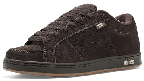 Etnies Kingpin - Skate Cupsole Iconique, Construction Renforcée, Confort Coussiné, Baskets du Quotidien - Coffee - 44