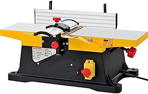Benchtop Jointer Planer - Heavy Duty 6 Inch, 12000 RPM, 1800W for Precision Woodworking and Smoothing Surfaces