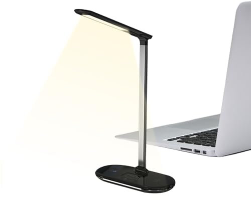 Luminaire De Bureau Dimmable Liseuse pliable, variateur et protection