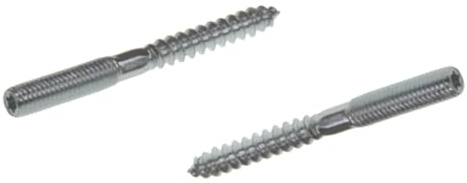 Stockschrauben mit Torx-Antrieb (TX) | Holzgewinde | Edelstahl A2 / V2A | Doppelgewindeschrauben | Schraubstifte | Holzschraube (10, M 8 x 100)