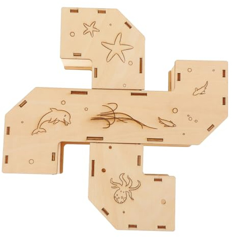 UPKOCH Hamster tunnelspielzeug aus Holz Praktisches Labyrinth für Rennmäuse und Ratten Kleines Haustier übungsspielzeug Robustes Röhrenlabyrinth für Gesundes Kleintiertraining