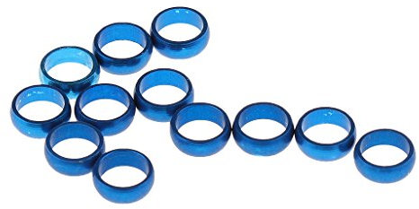 MagiDeal 12 Schaftringe O-Ringe Schutzringe für Schäfte, Blau