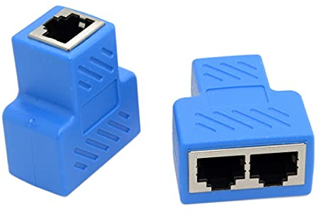 chenyang CY RJ45 Splitter Adapter STP UTP Cat6 RJ45 8P8C Stecker auf Dual RJ45 Netzwerk Ethernet Splitter Switcher Adapter 2 Teile/satz