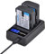 DuraPro 2Packs 1860mAh DMW-BLF19 DMW-BLF19E Akku + Rapid LCD Dual USB Ladegerät für Panasonic DMW-BLF19PP; Kamera DMC-GH3, DMC-GH4, DC-GH5 G9