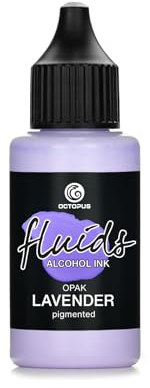Fluids Alcohol Ink OPAK LAVENDER, pigmentierte Alkoholtinte, deckend auf hellen und dunklen Untergründen