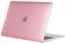 TECOOL Coque Compatible avec MacBook Air M1 (A2337) et MacBook Air 13 Pouces Retina 2020 2019 2018 (A2179 A1932), Coque Rigide de Protection en Plastique Fine, Cristal Fuchsia