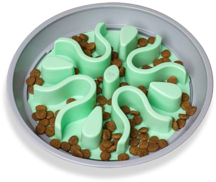 Outward Hound Fun Feeder Wobble Slo Bowl - Slow Feeder Dog Bowl With Insert - No Bloat, No Choke - One-Size - Multicolor
