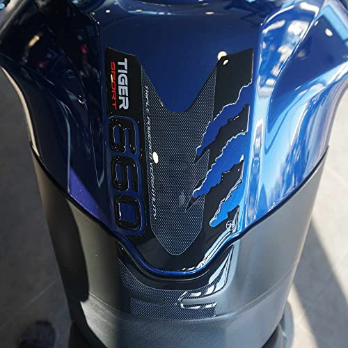 labelbike - 3D Tankpad Aufkleber aus Kunstharz Dekorationen und Motorrad-Tankschutz kompatibel mit Triumph Tiger 660 Sport