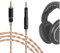 Geekria Apollo 5N Cable de audio mixto de cobre plateado compatiblecon Sennheiser HD-599 579 569 559 558 HD-560 S,cable de repuesto equilibrado de 2,5mm para audiófilos,auriculares HiFi(4 pies/120 cm)