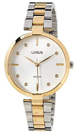 Lorus Damen-Uhr Quarz Goldauflage mit Metallband RG234VX9