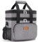 Lifewit Lunchtasche für Männer Frauen Doppeldecker-Lunchtasche, Medium isolierte weiche Kühltasche, auslaufsicher mit Schulterriemen für Erwachsene für Arbeit/Flug/Reisen, 12L/16 Dosen, Grau