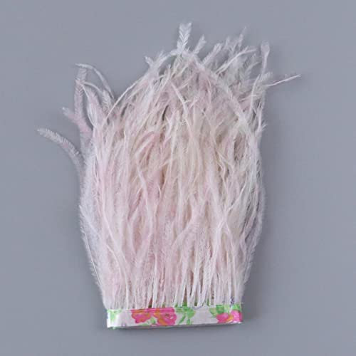 Straußenfeder-Accessoires Craftsnähen in Kleidern Drucken Trim auf dem Band Federn Meterware DIY Fransen 10-15CM-10,10-15cm