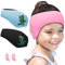 Schwimmen Stirnband Kinder, Neopren Schwimmband, Schwimm Stirnbänder mit Klettverschluss, Ohren Schutz Wasserdichtes Kopfband für Kinder, Erwachsene (Rosa size L)
