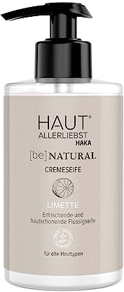 HAUTALLERLIEBST Cremeseife Limette im Spender I Hautschonend für empfindliche und trockene Haut I 280 ml