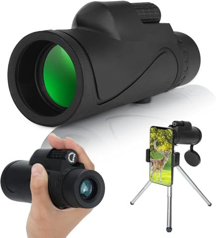 Monocular Cope 40×60 Telescope for Adults 、Waterproof and Anti-fog With Supporting Tripod、Mobile Phone Universal Folder、 Storage Bag、Novelty Gadgets Gift Clearance for Men