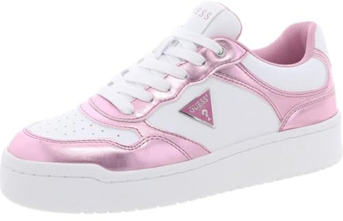 GUESS Miram, Scarpe da Ginnastica Donna, White Pink 143, 38 EU
