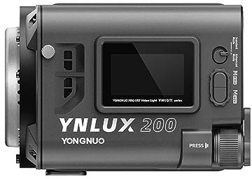 Irfora YNLUX200 Handheld LED Video Light 200W High Power Photography Light 5600K Color Temperature with COB Bead 12 Lighting Scene Effects 2.4G Wireless System Support BT Connection for Live