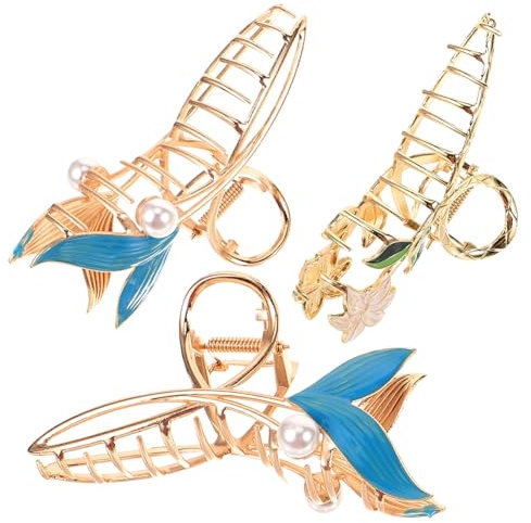 minkissy 6pcs Flower Claw Clips Nonslip Hair Claw Clip for Women Bridal Hair Accessories