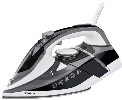 Trisa Profi Steam i6242 Dampfbügeleisen schwarz grau weiß 2400 Watt