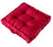 Fouriding Quadratische Bodenkissen 38CM,Weiche Samt Boden Sitzkissen Wurfkissen für Wohnzimmer Sofa Stuhl Boden Yoga Couch Tatami Dekorative (Rot)