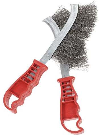 PLAFOPE 4 Pièces Brosse Métallique Brosse De Gril Brosse Métallique Brosse De Barbecue Pour Le Nettoyage Du Gril Brosse De Forage En Fil Brosse De Nettoyage Avec Long Manche Brosse En