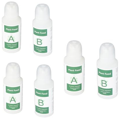 Hydroponische Nährstoffe, Praktisch für den Gemüseanbau, Geeignet für den Anbau in der Landwirtschaft oder Im Haushalt [6 Flaschen]