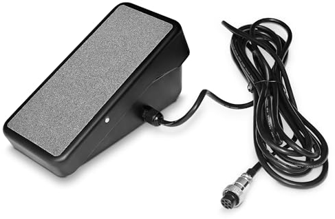 TIGMIG Pedale Saldatrice TIG, 7 Pin, Pedale Saldatura 5 m x 0,5 mm2, Regolazione Corrente a Pedale, Appoggio Antiscivolo, Garanzia e Assistenza Italia