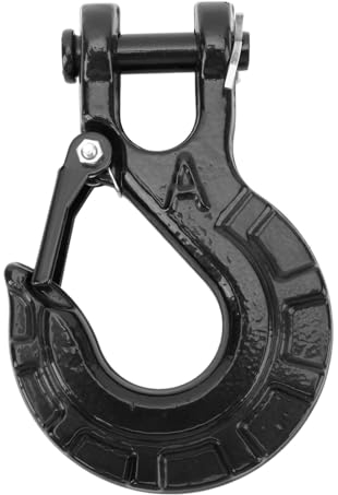 Fabater Gancio a Forcella, Gancio a Forcella, Gancio per Catena Rimorchio, capacità 15T per Camion, Trasporto, Traino, Gancio per Verricello (Black)
