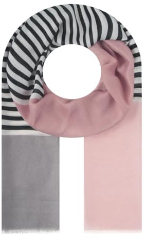 Majea - schmal geschnittenes Damen-Halstuch, dünner Schal, feines Halstuch, sommerlicher Damenschal, Damen Stola (880060) (rosa 3)