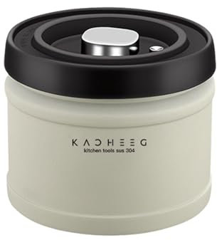 Vacuum-Sealed Coffee Canister – Stainless Steel, Airtight Jar With Vacuum Pump | Secure Storage For Coffee Beans, Ground Coffee, Tea, & More |, Stackable, Keeps Food Fresh Longer
