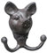 MagiDeal Crochets muraux en forme de tête d'animal, accessoire polyvalent pour porte-manteau, garage, jardin, clés rustiques, peignoirs, porte-serviettes, Cochon