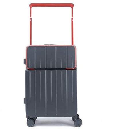 Gorilla Hartschalen-Trolley für Geschäftsreisen - Mit externem Laptopfach & TSA Zahlenschloss, Farbe:Grau