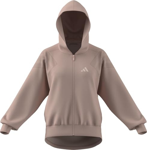 adidas Women's Future Icons Three Stripes Hoodie, Blush pink, S