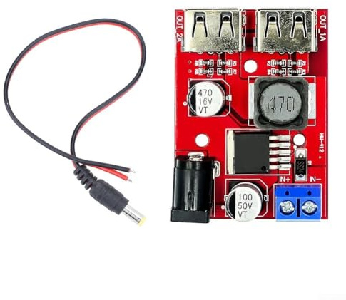 Charging Solutions Kompaktes Solar-Controller-Modul mit zwei USB-Anschlüssen, bis zu 5 V/3 A