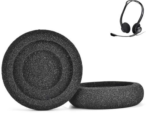 Ersatz-Ohrpolster aus Schaumstoff, kompatibel mit Logitech PC960 H960 USB-Headset (2 Paar)