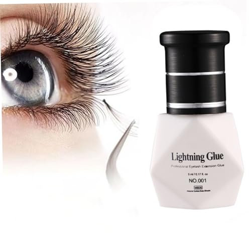 Eyelash Extension Glue 5ml No Fume Eyelash Glue Quick Drying Adhesive Eyelashes Lasting Professional Lash Portable Lash for Extensions DIY Lashes