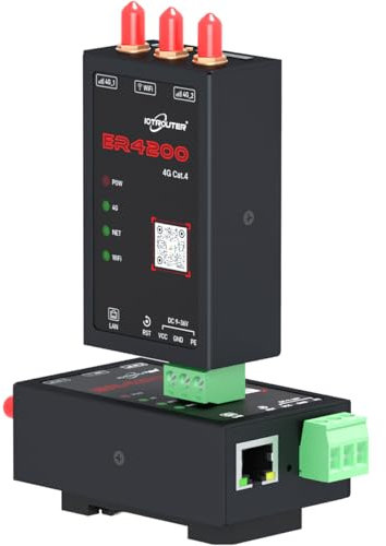 ER4200 Wireless M2M Cellular 4G Cat.4 WiFi Industrial Grade Router with Sim Card Slot Type-C Port, for Industrial Automation Intelligent Monitoring Smart city -40~80℃, CE Certificate