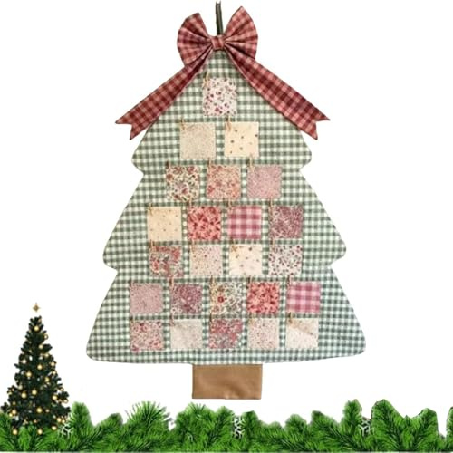 Adventskalender aus Stoff mit Baumzähler 2025 – 24 Tage wiederverwendbarer Weihnachtskalender zum Aufhängen | Handgemachter Weihnachtskalender | ideal für Männer und Frauen