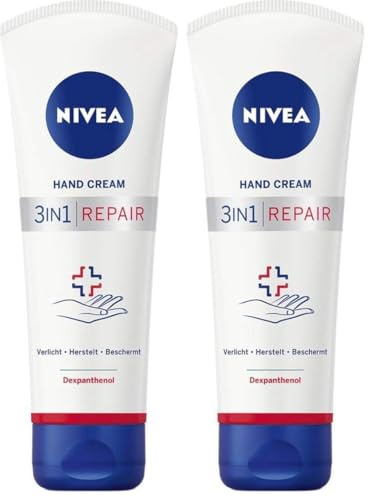 NIVEA Handcreme 3 in Reparatur, 100 ml (Packung mit 2)
