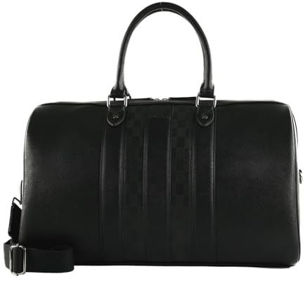 Ted Baker Reisetasche Waylin House Check PU Holdall Bag Black schwarz