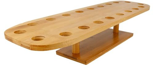Supports pour 20 cônes en bambou naturel 50 x 14,7 x 9 cm