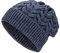 Weiche Damen Alpaka Mütze aus 100% Alpaka Wolle in 6 Farben - Hochwertige Winter Strickmütze/Beanie Wollmütze von HansaFarm, Dunkelblau - HF236, Einheitsgröße