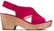 Clarks Maritsa Lara, Sandalias de Talón Abierto Mujer, Rosa (Fuchsia Suede Fuchsia Suede), 38 EU
