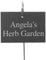 Personalised Outdoor Garden Slate Sign with Metal Stake Hanger - 13x10cm