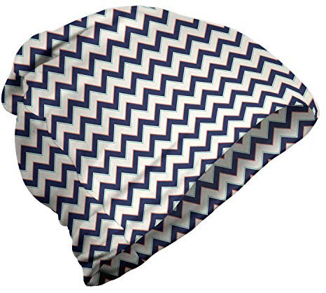 ABAKUHAUS Zig Zag Unisex Beanie, Geometric Retro Funky, Wandern im Freien, Mehrfarbig