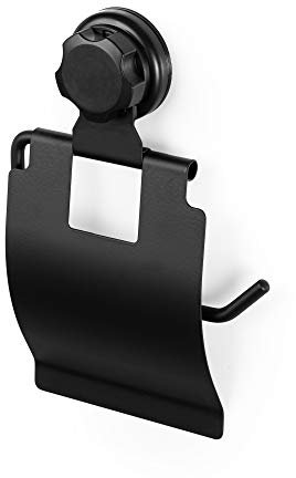 Compactor BESTLOCK Black - Porte-Rouleau de Papier Toilette, Taille M, Noir, 14,8x3,3x22,5 cm
